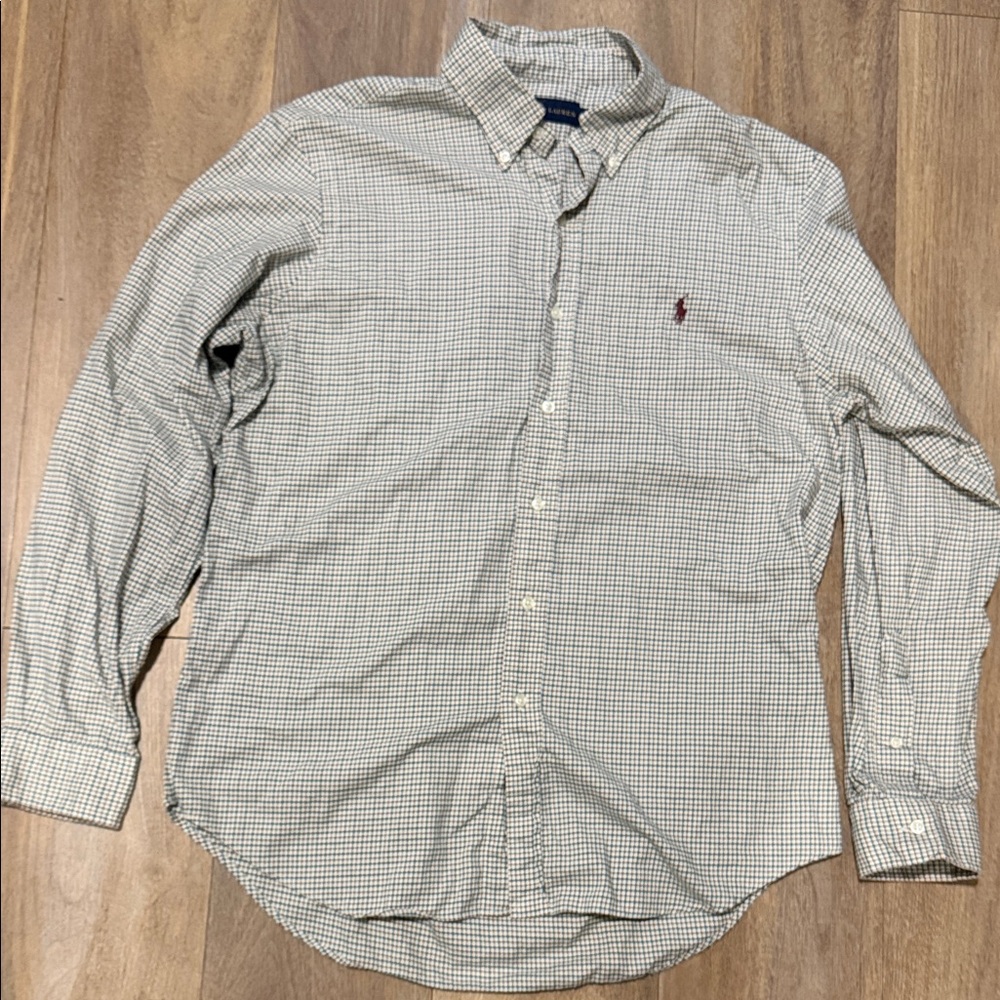 Ralph Lauren Men's Classic Fit Gingham Stretch Poplin Shirt